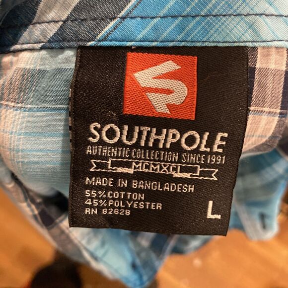 South Pole Men's Large Long Sleeve Button Down Shirt‎ - Picture 5 of 5